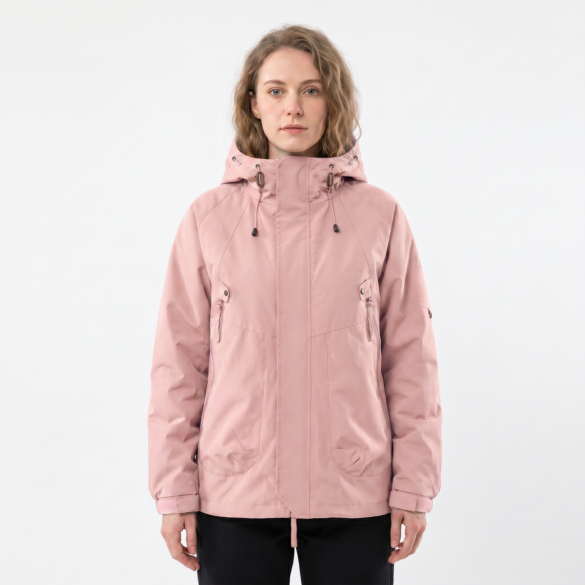 Women's Rain Jacket – Hooded Waterproof Shell Outdoor Multi-Pocket