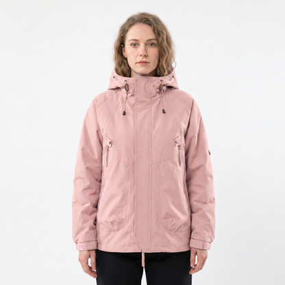Women's Rain Jacket – Hooded Waterproof Shell Outdoor Multi-Pocket