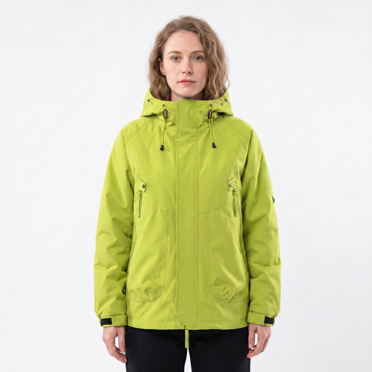 Women's Rain Jacket – Hooded Waterproof Shell Outdoor Multi-Pocket