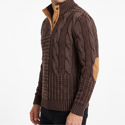 Men's Patterned Jumper – Warm Winter Knit