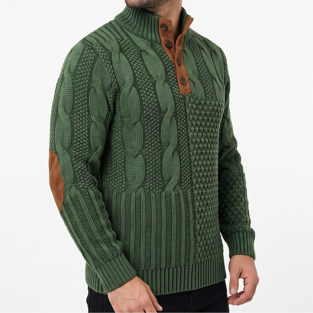 Men's Patterned Jumper – Warm Winter Knit