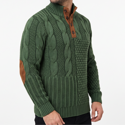 Men's Patterned Jumper – Warm Winter Knit