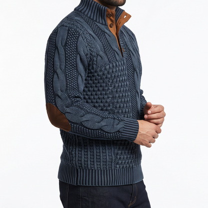 Men's Patterned Jumper – Warm Winter Knit