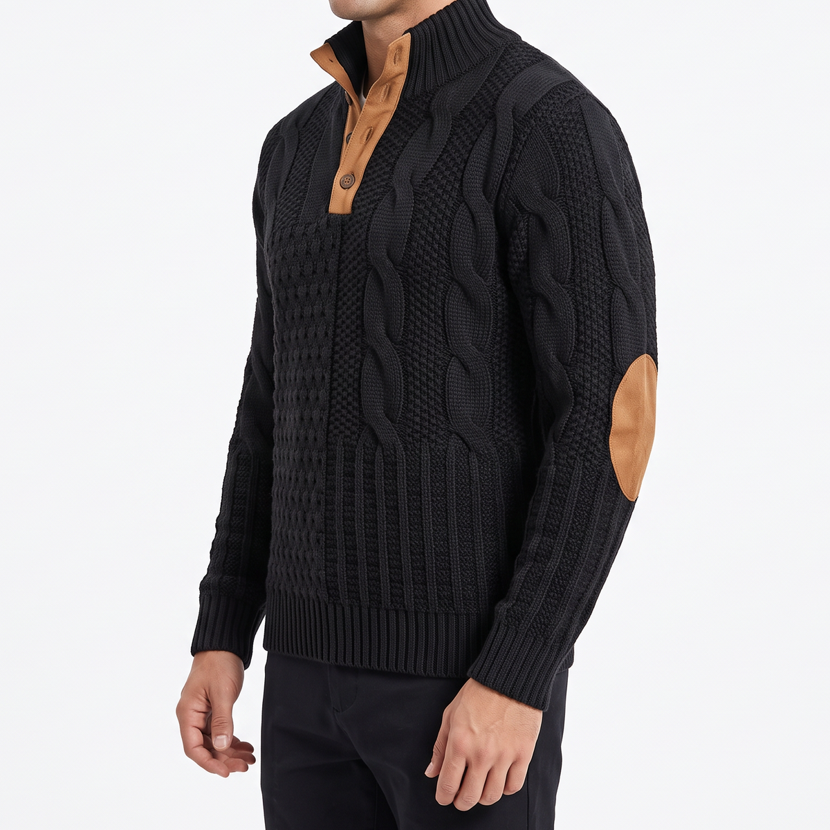 Men's Patterned Jumper – Warm Winter Knit