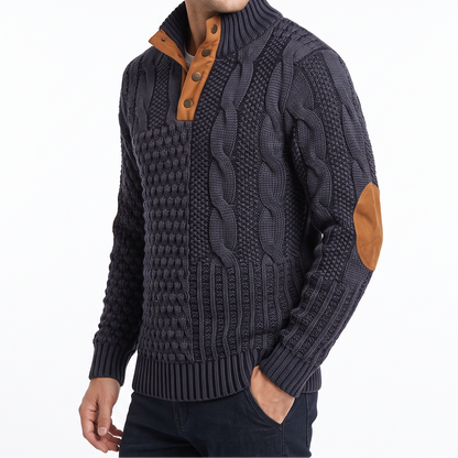 Men's Patterned Jumper – Warm Winter Knit