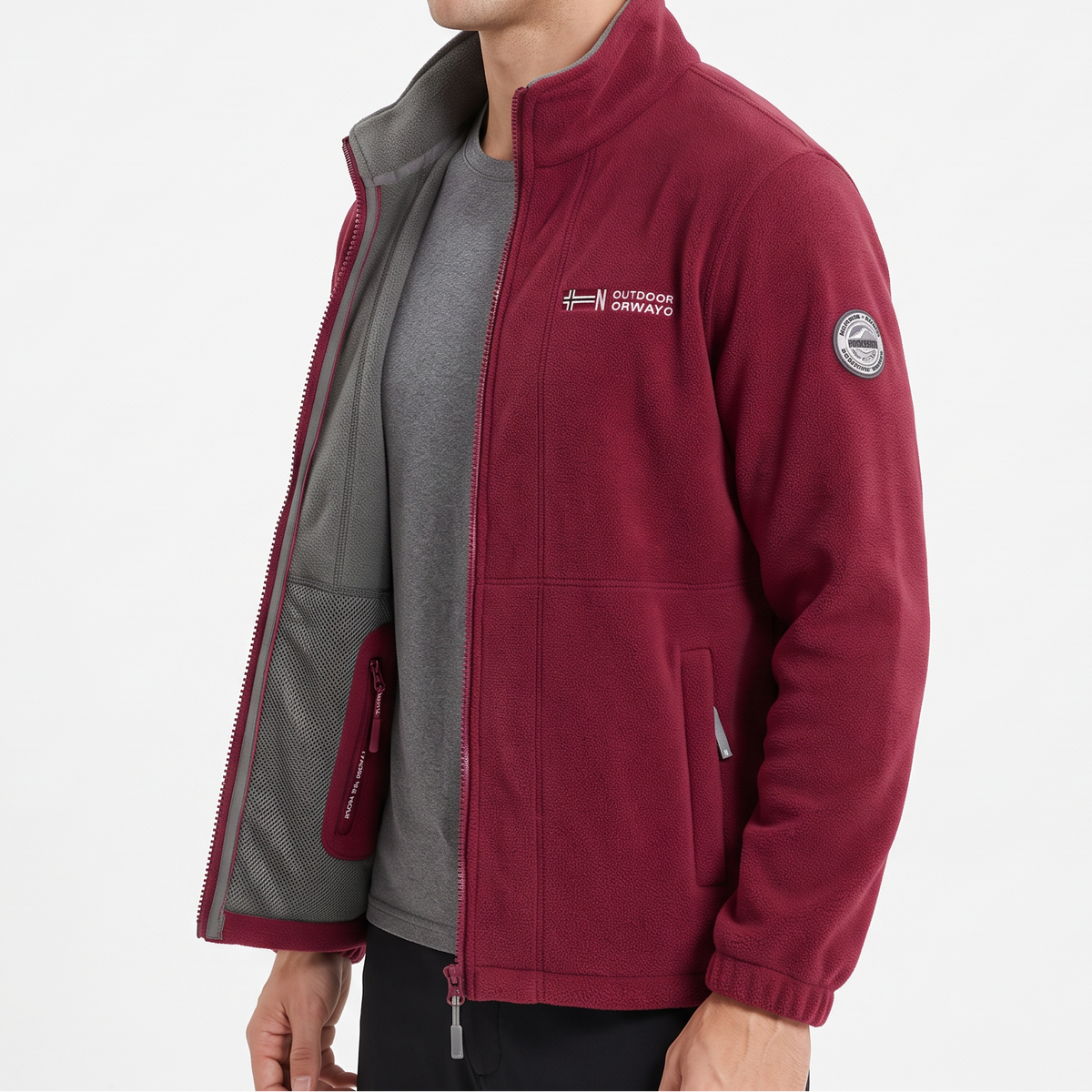 Men's Fleece Jacket – Light and Warm Mid-Season Winter