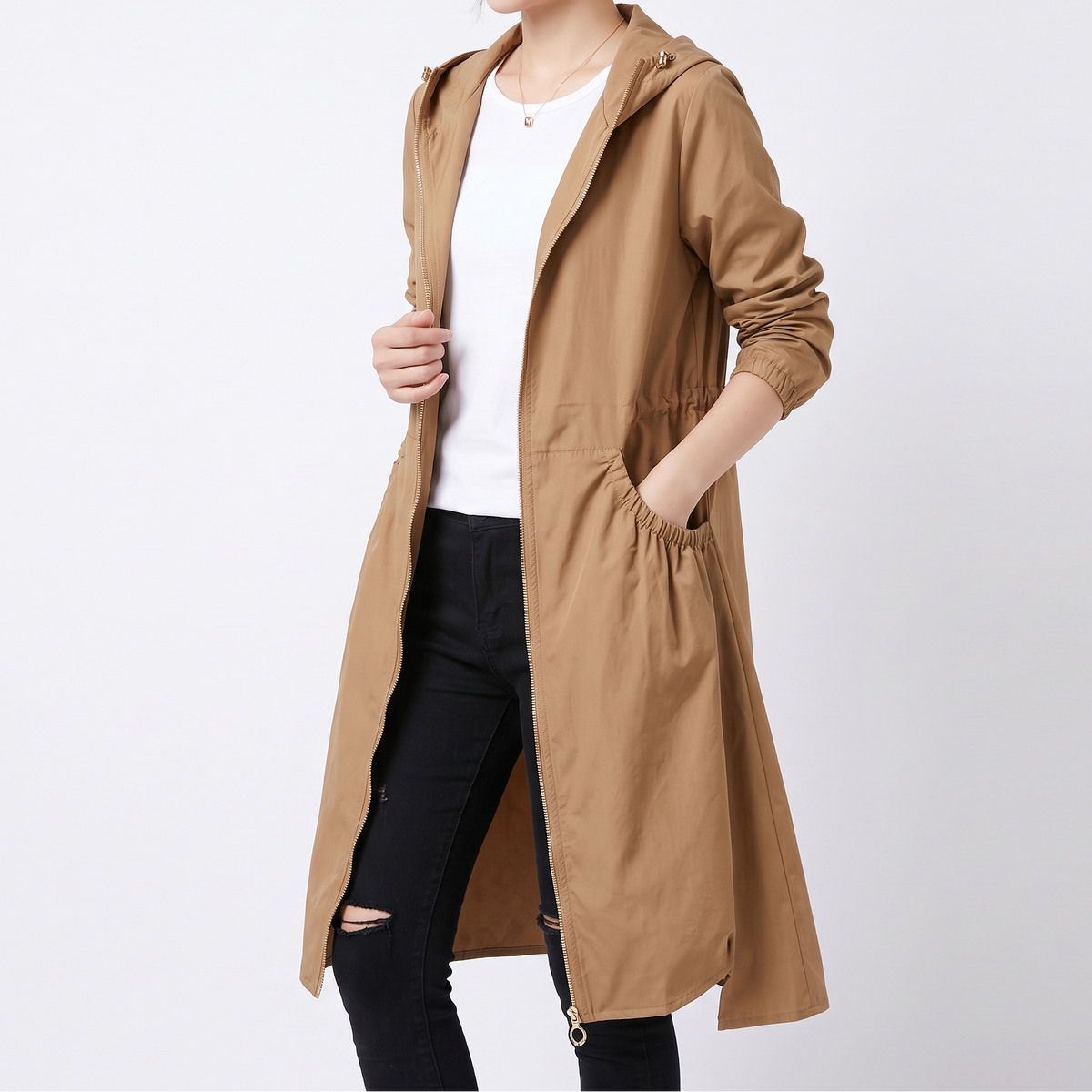 Women's Long Raincoat