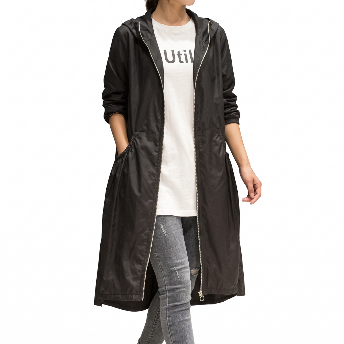 Women's Long Raincoat