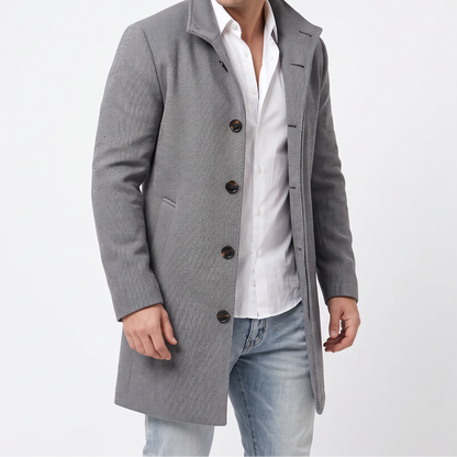 Trench Homme Mi-Saison – Manteau Classique Intemporel