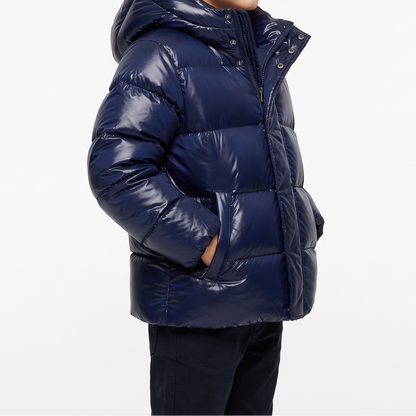 Women's Hooded Puffer – Warm Quilted Jacket Straight Cut Winter