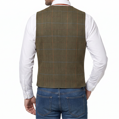 Men's Suit Waistcoat – Slim Fit Buttoned Sleeveless