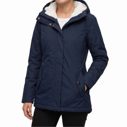 Women's Long Coat – Warm Waterproof Winter