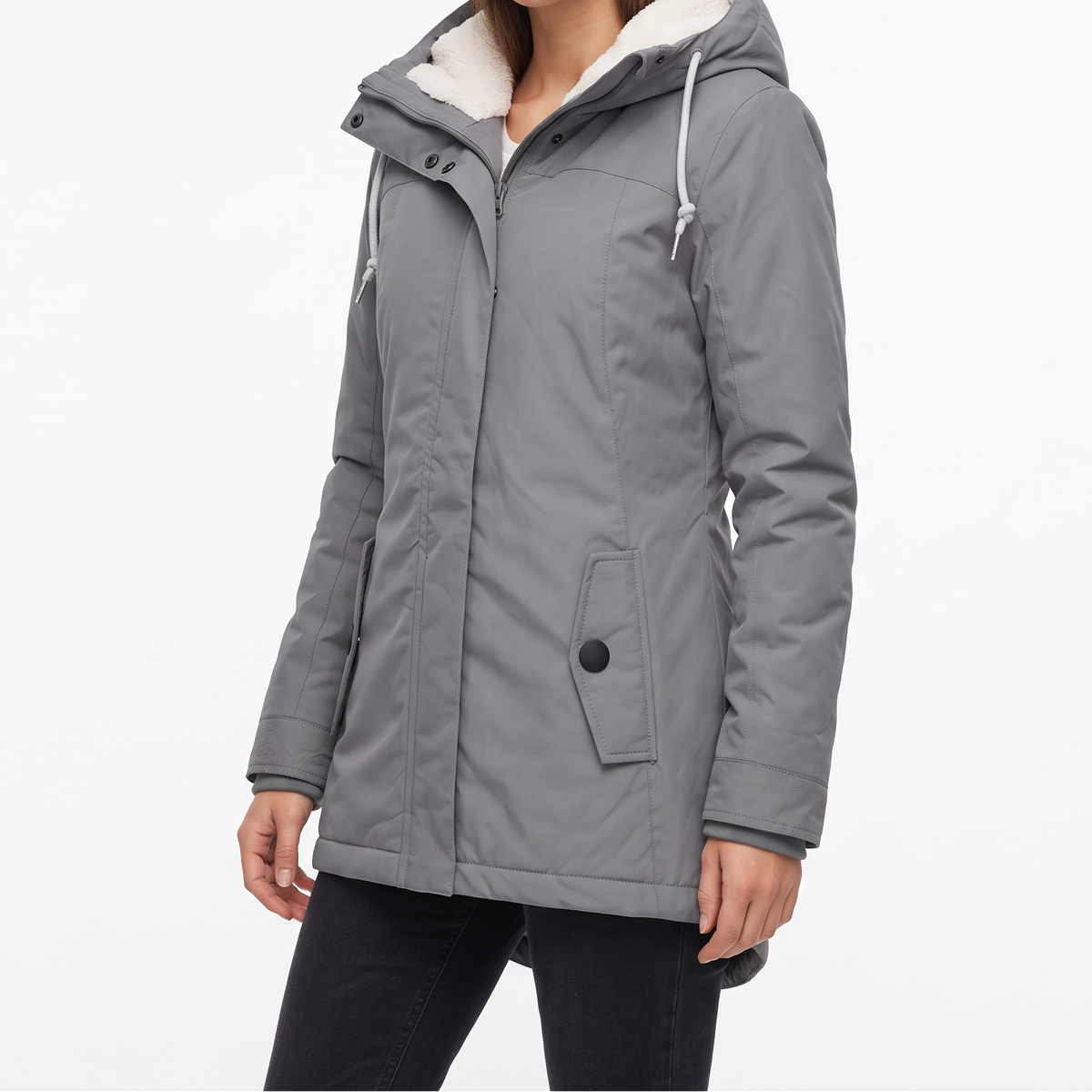 Women's Long Coat – Warm Waterproof Winter