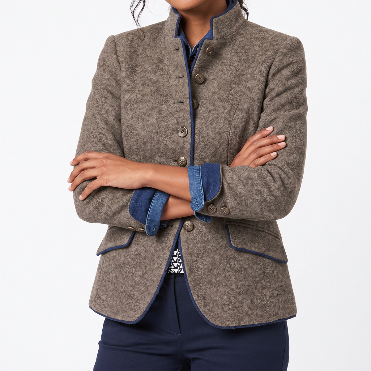Women's Long Jacket – Plain Long Blazer Autumn Winter