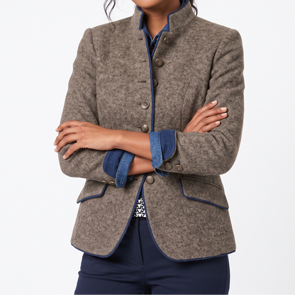 Women's Long Jacket – Plain Long Blazer Autumn Winter