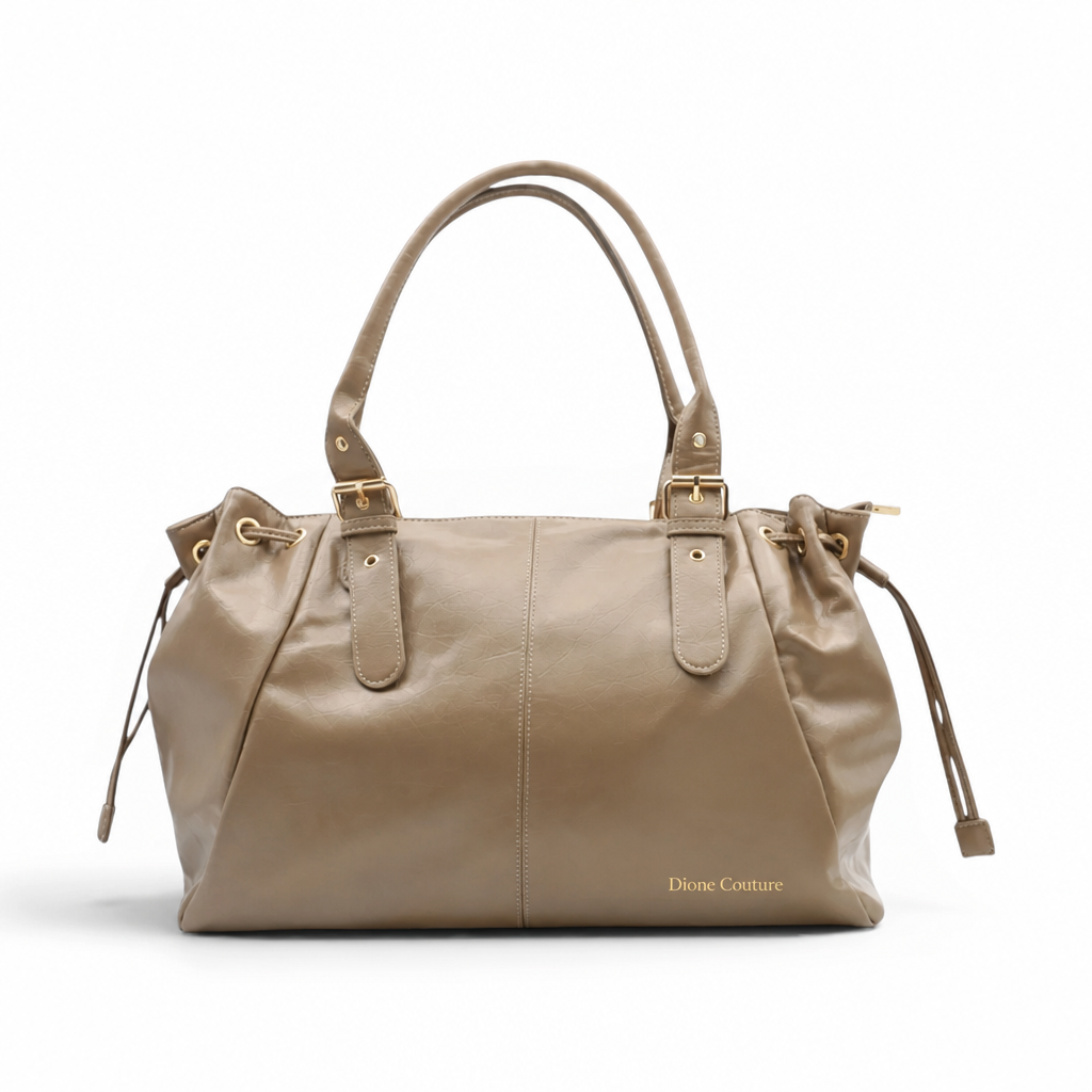Women's XL Faux Leather Handbag – Spacious School Bag