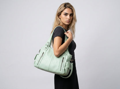 Women's Large Zip Handbag – Everyday & School Bag