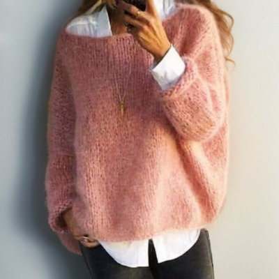 Women's Chunky-Knit Sweater – Oversized Loose Fit