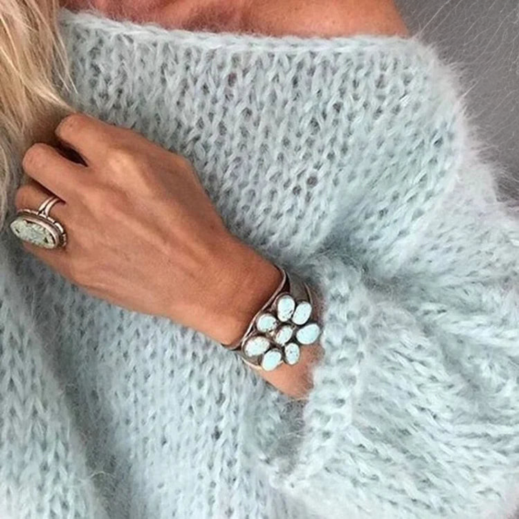 Women's Chunky-Knit Sweater – Oversized Loose Fit