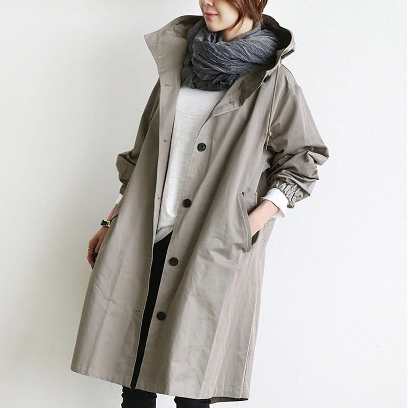Women's Waterproof Trench Coat – Plus Sizes