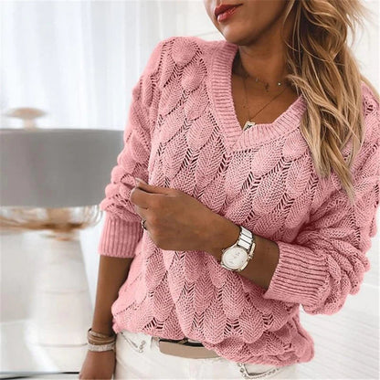 Women's V-Neck Jumper – Winter Knit