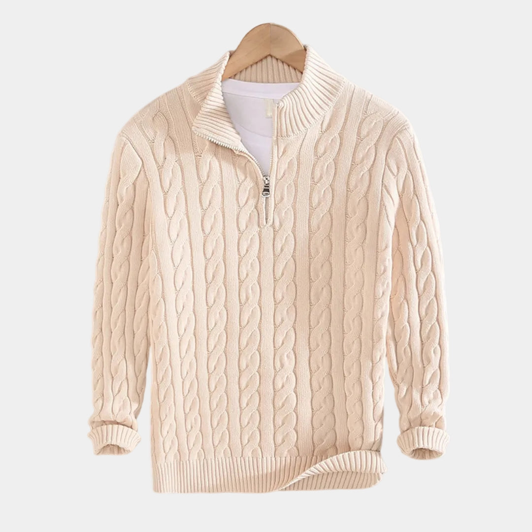Men's Zip Jumper – Half-Zip Trucker Jumper