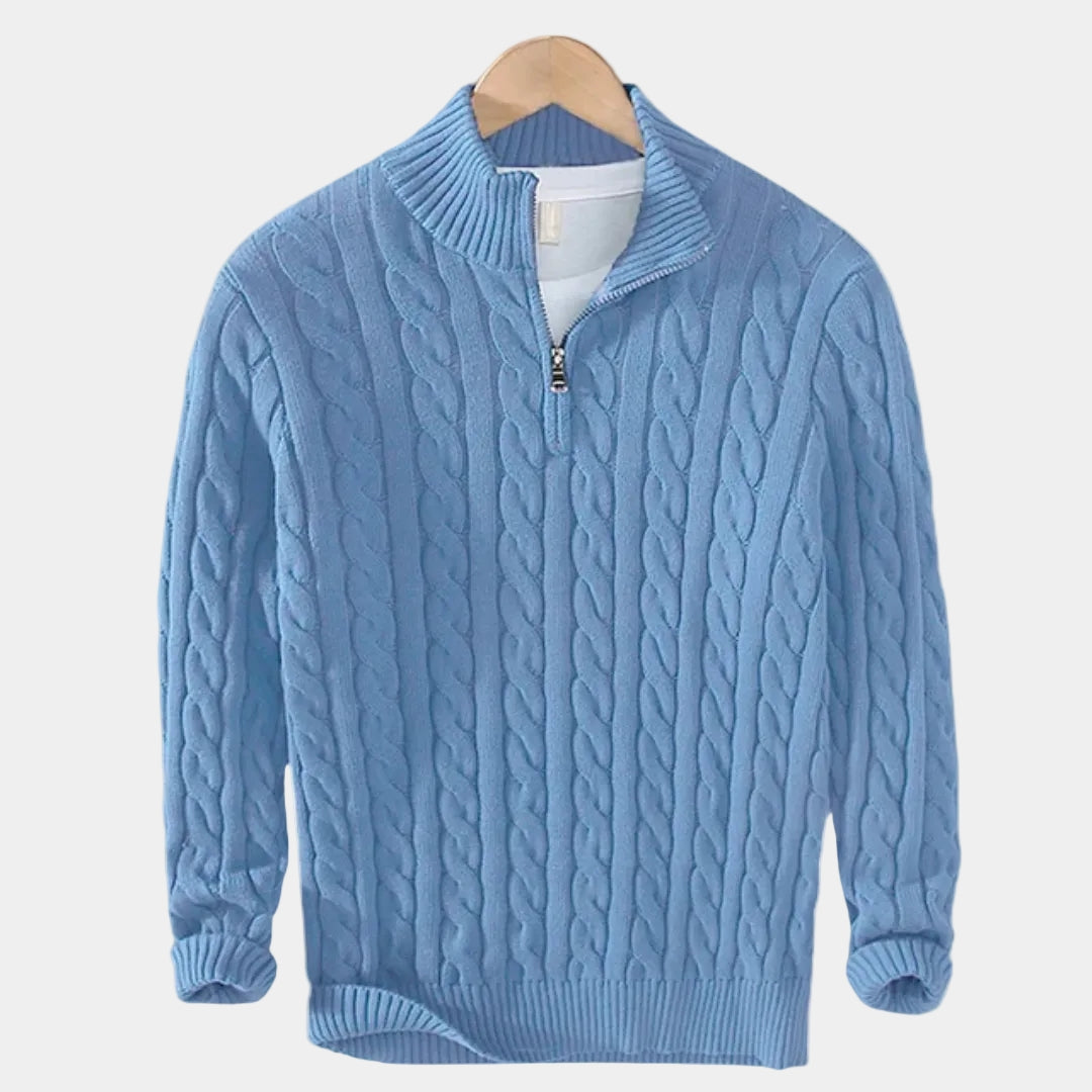 Men's Zip Jumper – Half-Zip Trucker Jumper