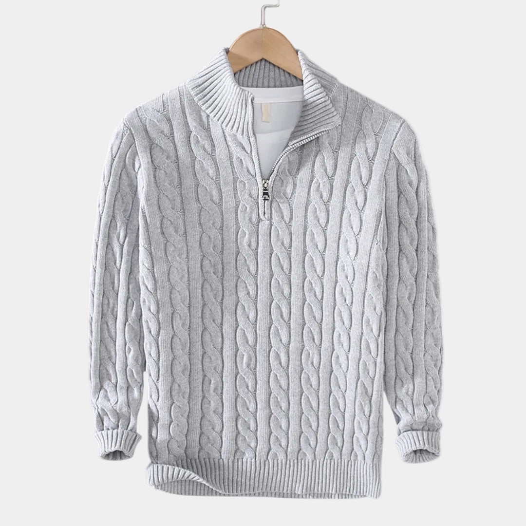 Men's Zip Jumper – Half-Zip Trucker Jumper