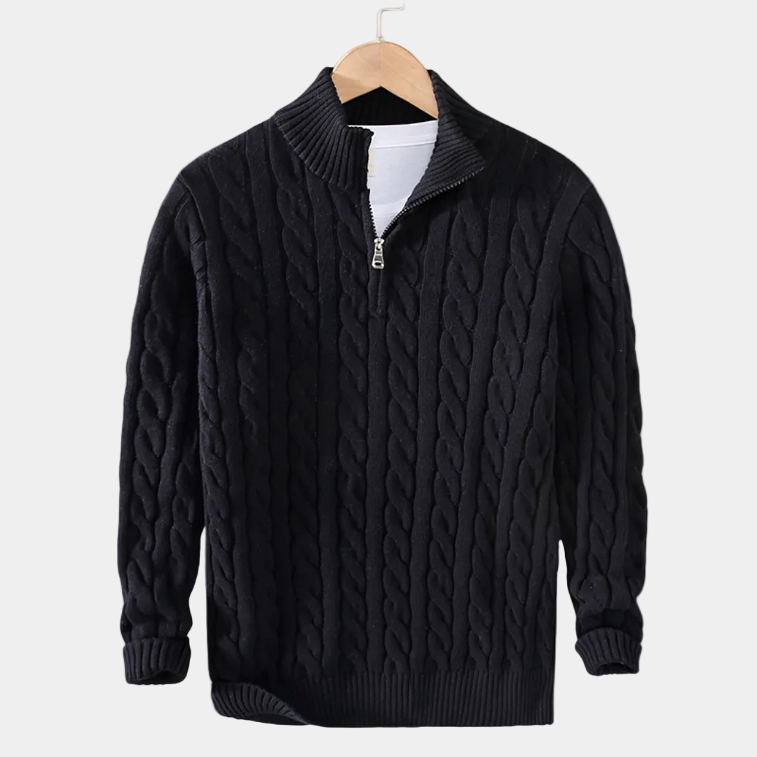 Men's Zip Jumper – Half-Zip Trucker Jumper
