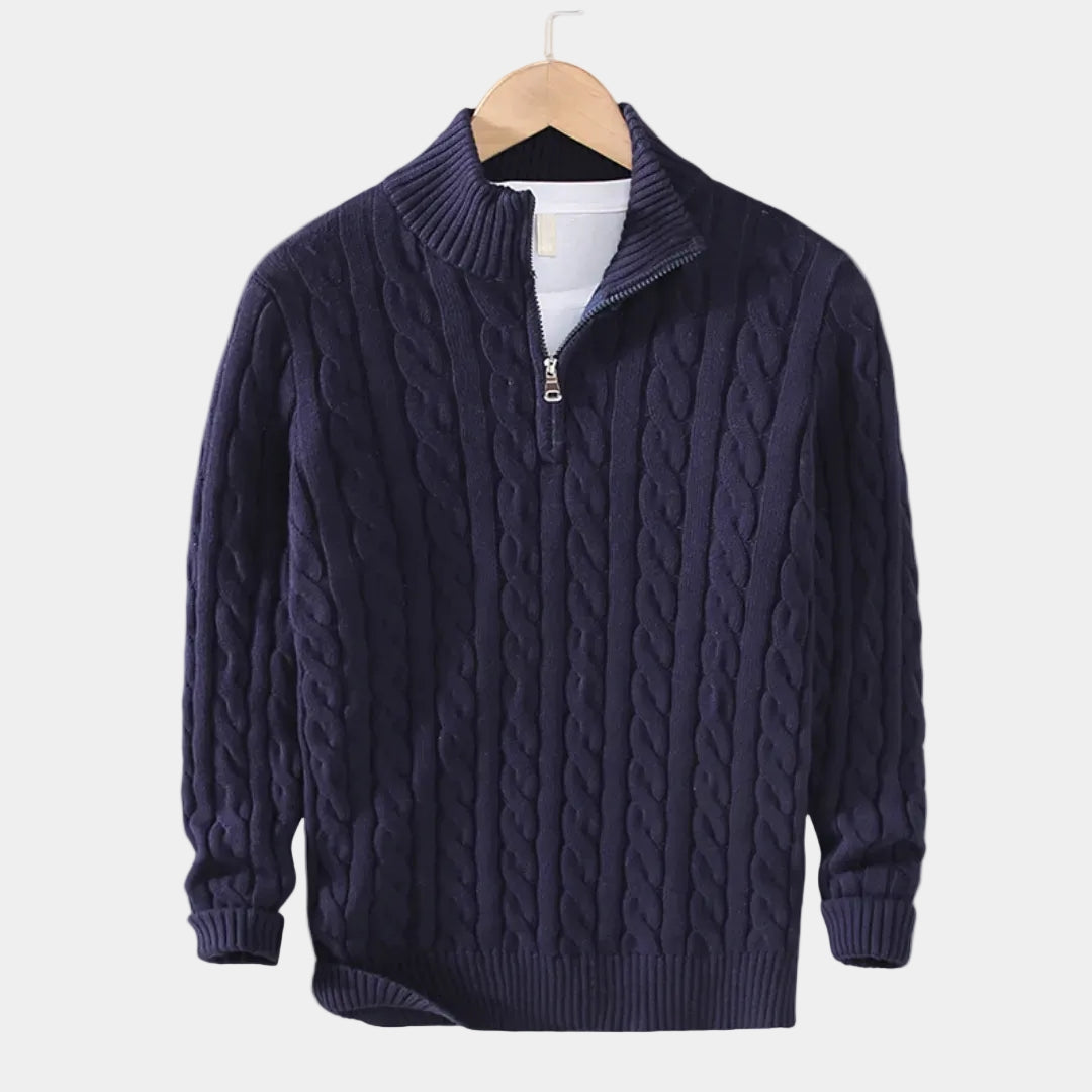 Men's Zip Jumper – Half-Zip Trucker Jumper