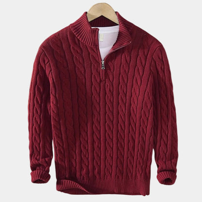 Men's Zip Jumper – Half-Zip Trucker Jumper