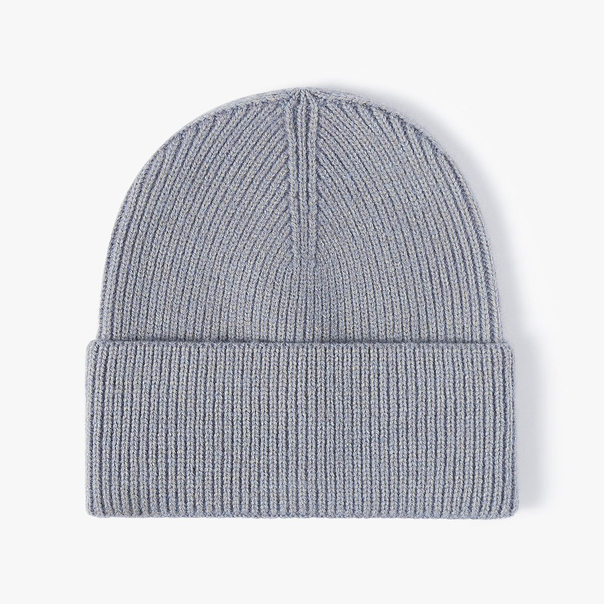 Bonnet en Maille Côtelée à Revers – Doux et Chaud