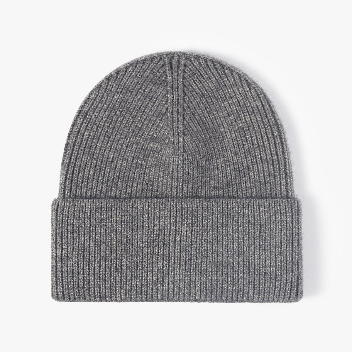Bonnet en Maille Côtelée à Revers – Doux et Chaud
