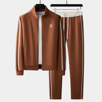 Men's Zipped Tracksuit – Jacket and Trousers Jogging Set