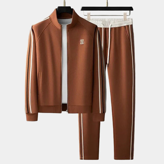 Men's Zipped Tracksuit – Jacket and Trousers Jogging Set