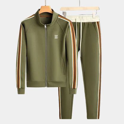 Men's Zipped Tracksuit – Jacket and Trousers Jogging Set