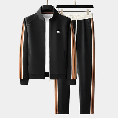 Men's Zipped Tracksuit – Jacket and Trousers Jogging Set