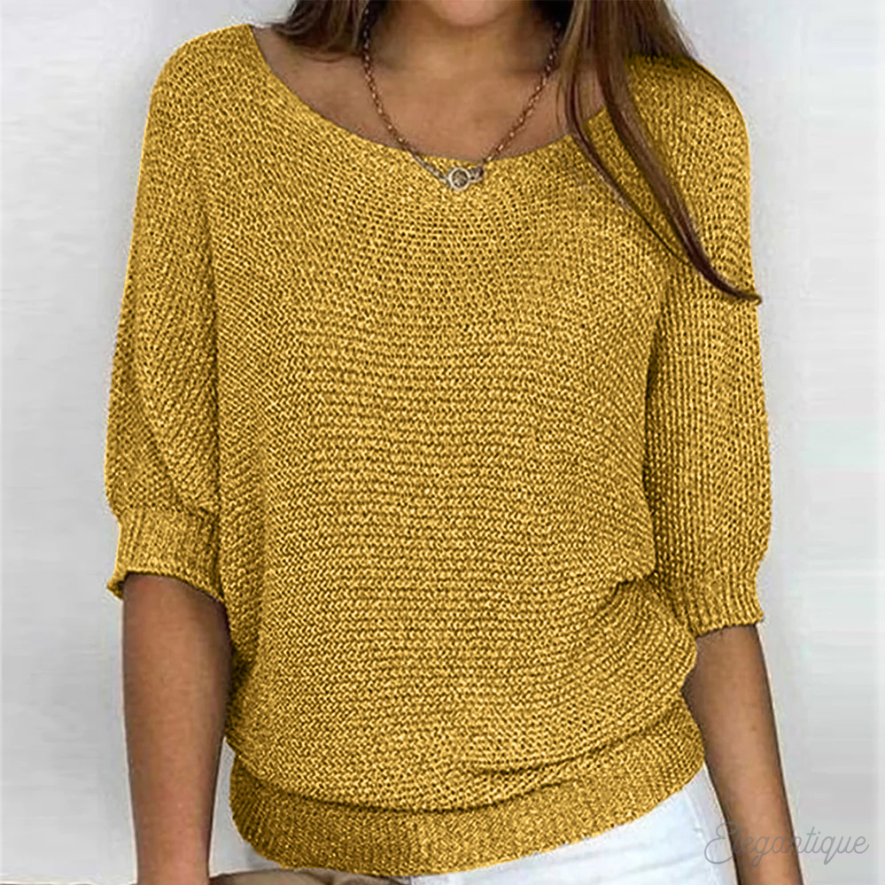 Women's Boat-Neck Jumper – Plus Sizes