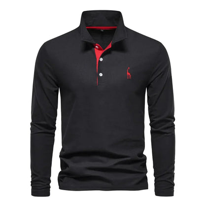 Men's Long-Sleeve Polo – Classic Mid-Season