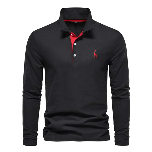 Men's Long-Sleeve Polo – Classic Mid-Season