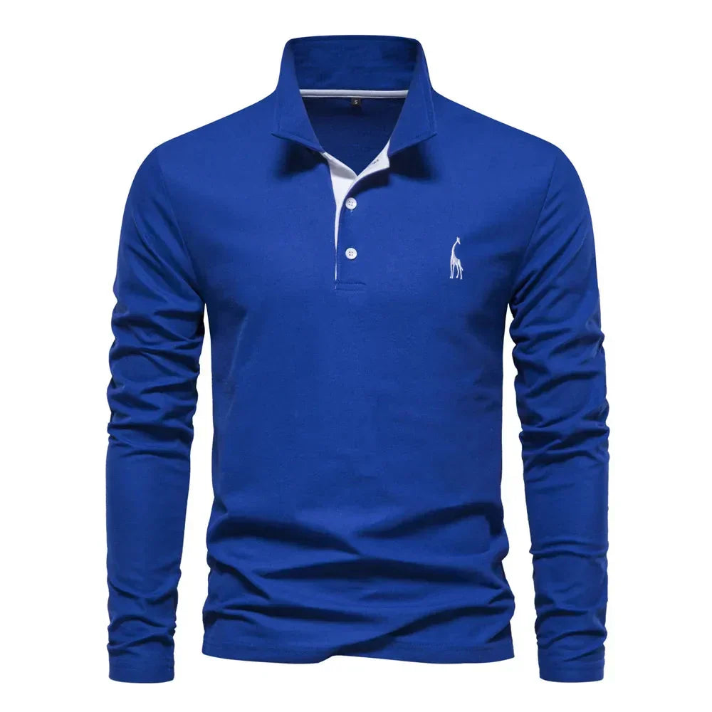 Men's Long-Sleeve Polo – Classic Mid-Season