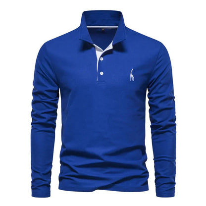 Men's Long-Sleeve Polo – Classic Mid-Season