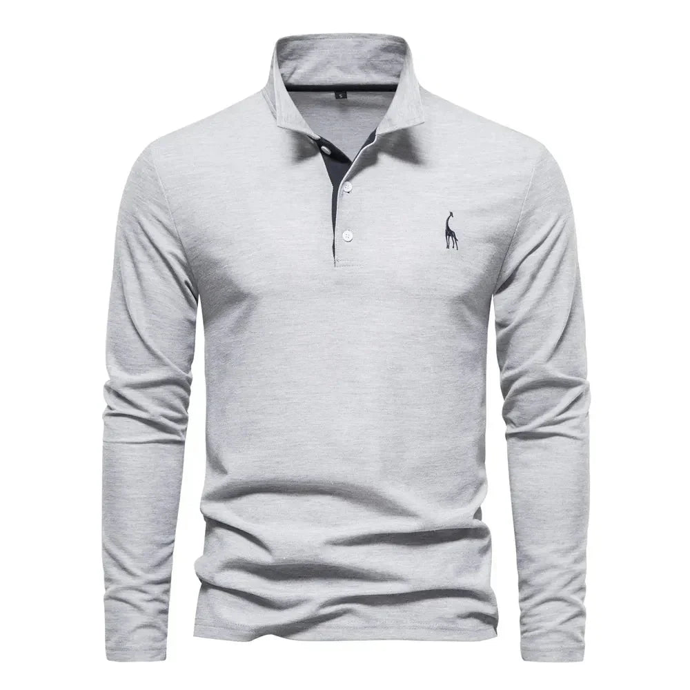 Men's Long-Sleeve Polo – Classic Mid-Season