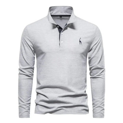 Men's Long-Sleeve Polo – Classic Mid-Season