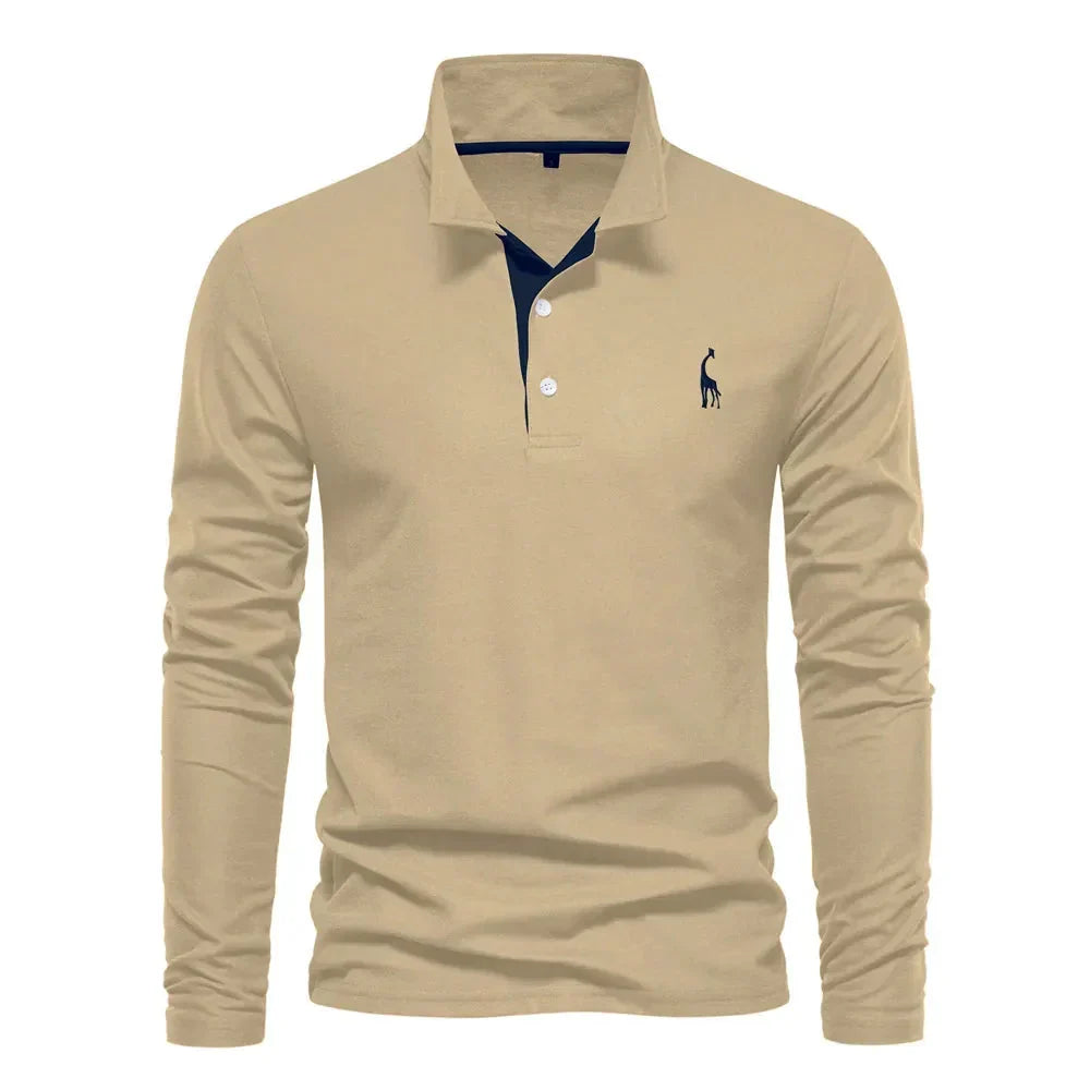 Men's Long-Sleeve Polo – Classic Mid-Season