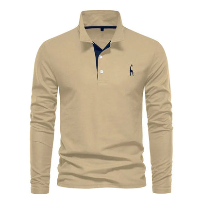 Men's Long-Sleeve Polo – Classic Mid-Season