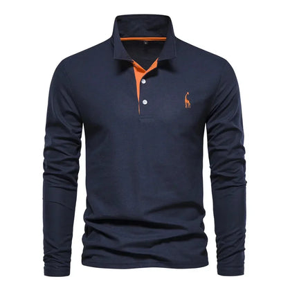 Men's Long-Sleeve Polo – Classic Mid-Season