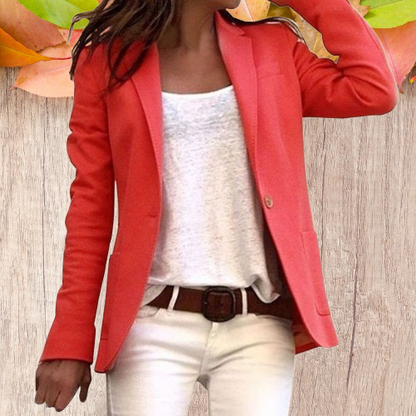 Women's Fitted Blazer – Slim Tailored Jacket