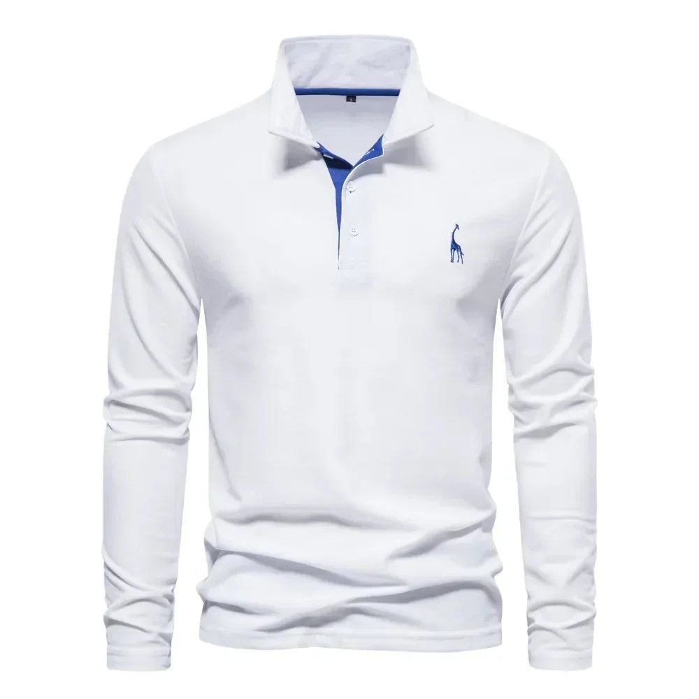 Men's Long-Sleeve Polo – Classic Mid-Season