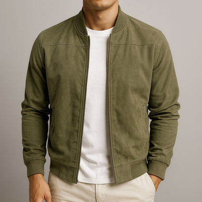 Men's Suede-Look Jacket – Clean-Cut Urban Jacket
